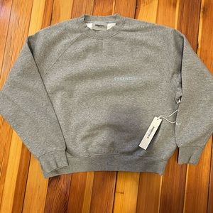 Essentials Fear of God Crew Neck Sweatshirt Grey XS
